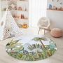 Tropical jungle children's rug Multicolored ⌀120cm 2