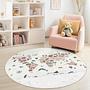 World Map Animal Image Children's Rug Multicolored Ø 180cm 0