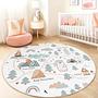Zauberwald Kinderteppich Mehrfarbig ⌀120cm 0