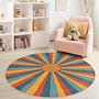 Sunbeam Children's Rug Multicolored ⌀180cm 2