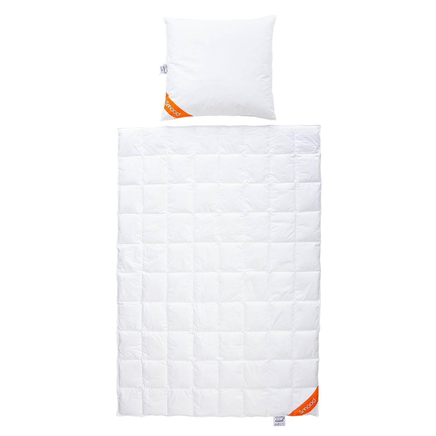 2-Teilig Daunenbett-Set Federn Daunen Weiß 135x200cm 0