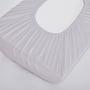 Basti Fitted Pillowcase Cotton Light Grey 58x39cm  1