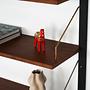 Teak wall unit brown 1960s 6