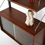 Teak wall unit brown 1960s 8