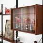 Teak wall unit PS System Brown 1960s 6
