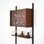 Teak wall unit PS System Brown 1960s 3