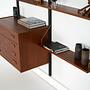 Teak wall unit PS System Brown 1960s 7