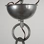 Hanging lamp Murano glass metal 1970s 6