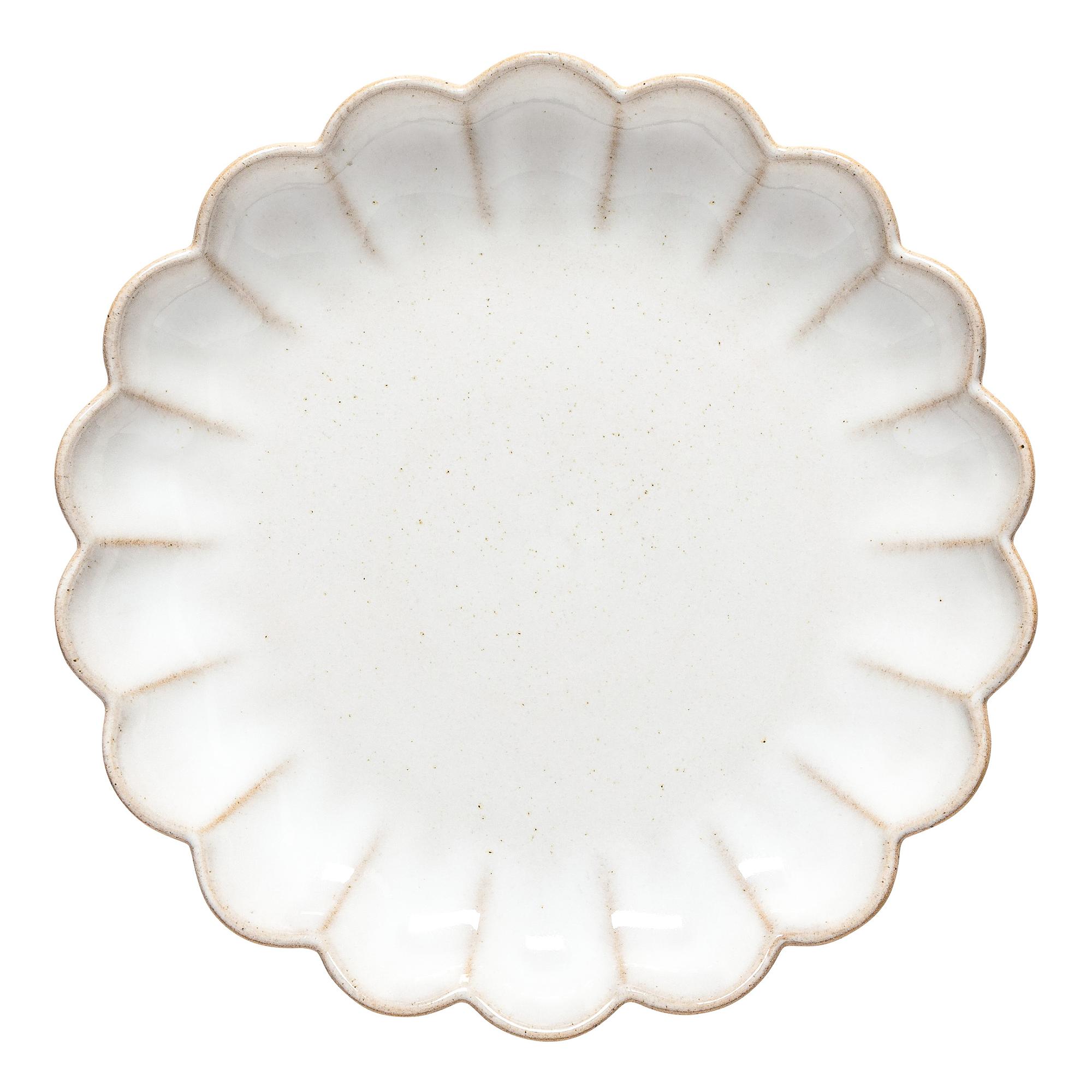 Marrakesh Speiseteller Steinzeug Beige Weiß Ø22cm 0