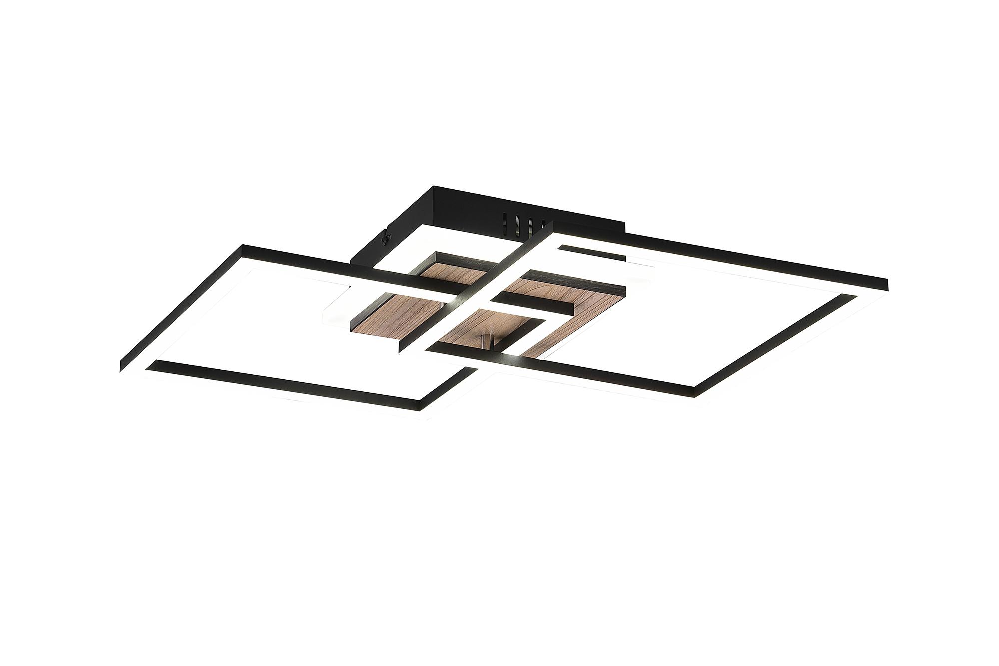 1-Light Giro LED Ceiling Light Iron Brown Black  4