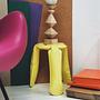 Plopp Mini Hocker Stahl Gelb Matt 2