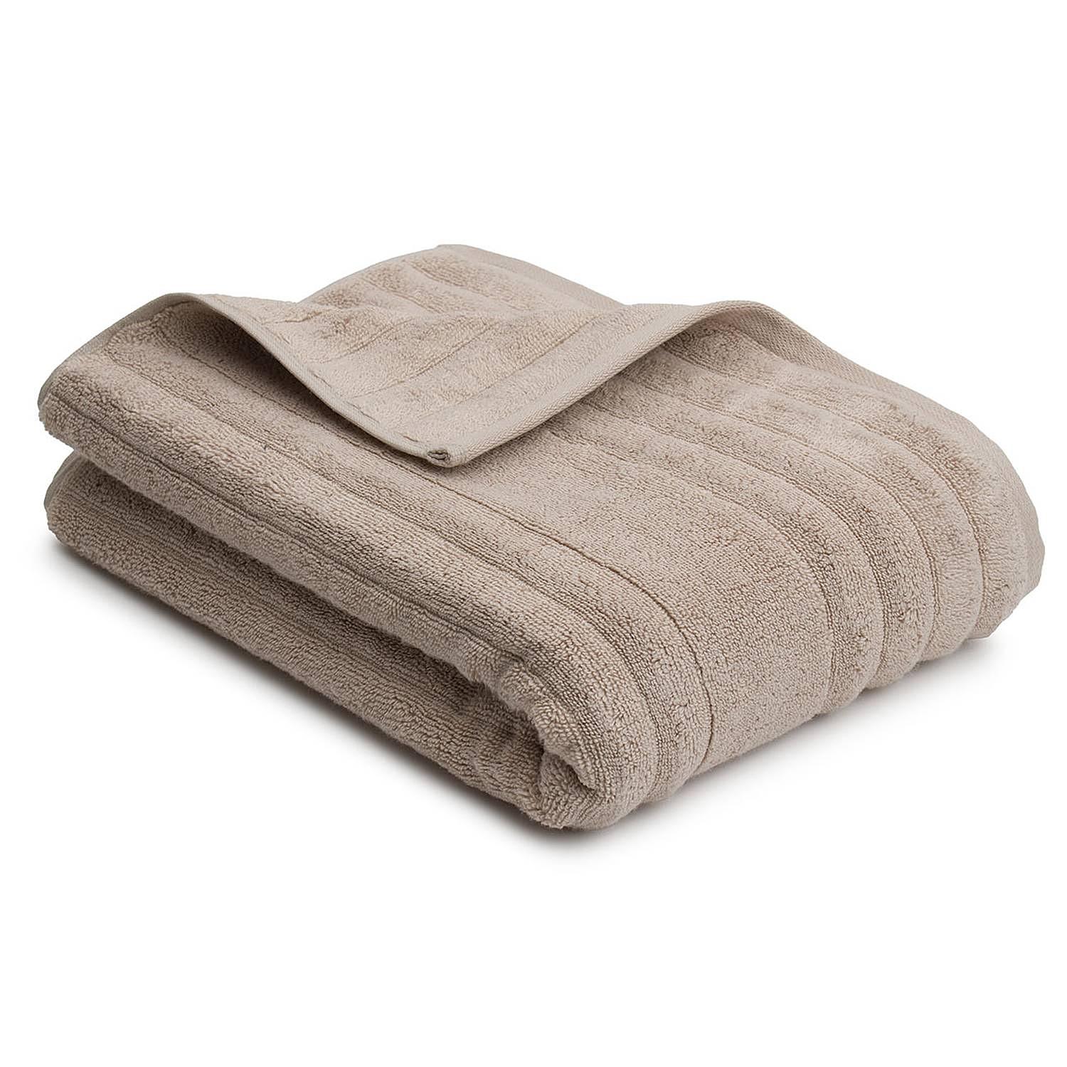 Milan Bath Towel Bamboo Cotton Taupe 70x140cm 0