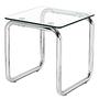 Vanston Beistelltisch Glas Metall Chrom 0