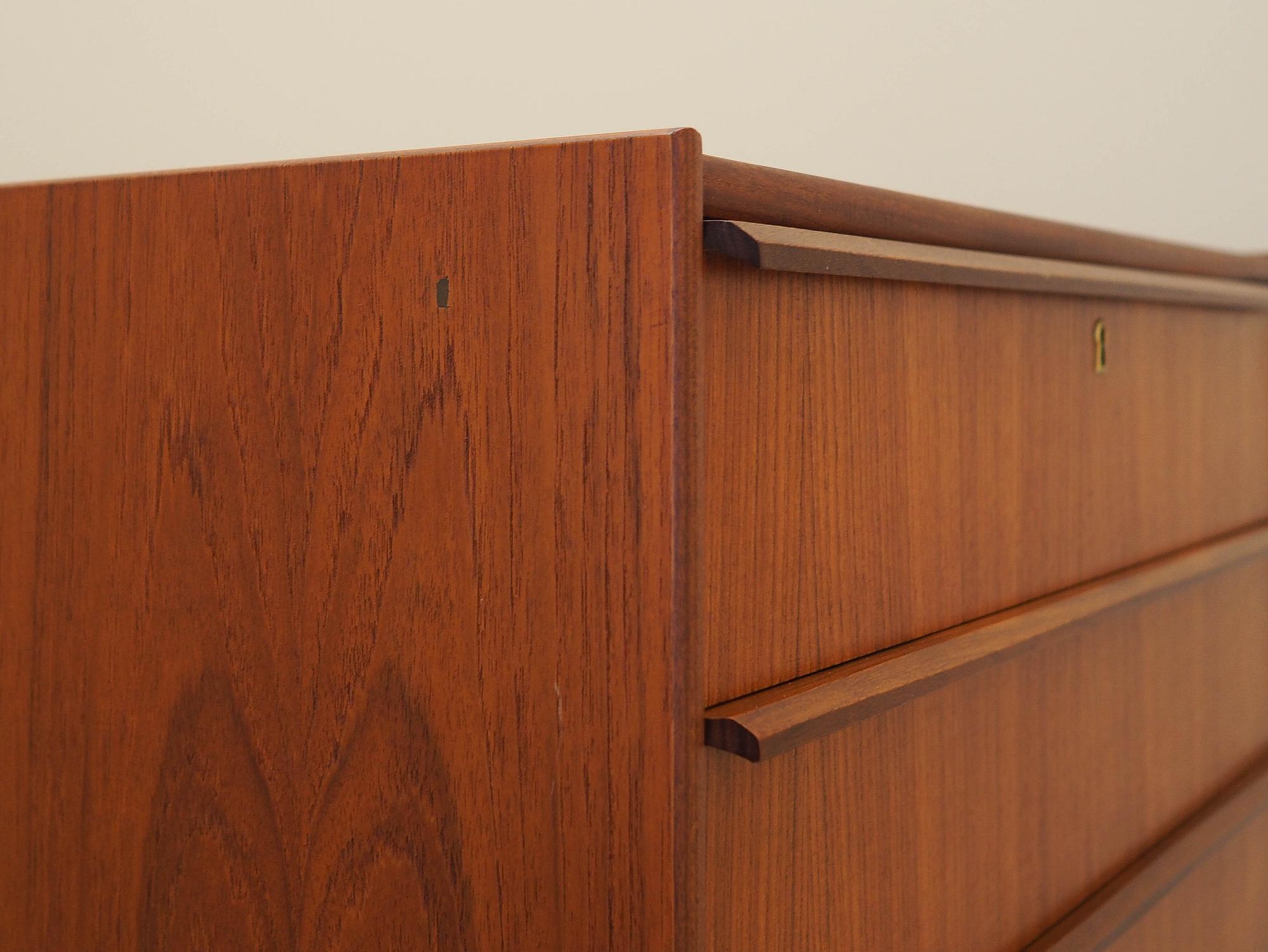 Teak-Kommode 1970er Jahre Braun 8