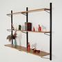 Oak shelf 1970s Brown 2
