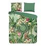Reinforce Abhita Cotton/Satin Green Bedding 200x200cm+2 0