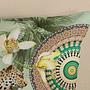 Reinforce Abhita Cotton/Satin Green Bedding 200x200cm+2 4