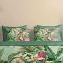 Reinforce Abhita Cotton/Satin Green Bedding 200x200cm+2 3