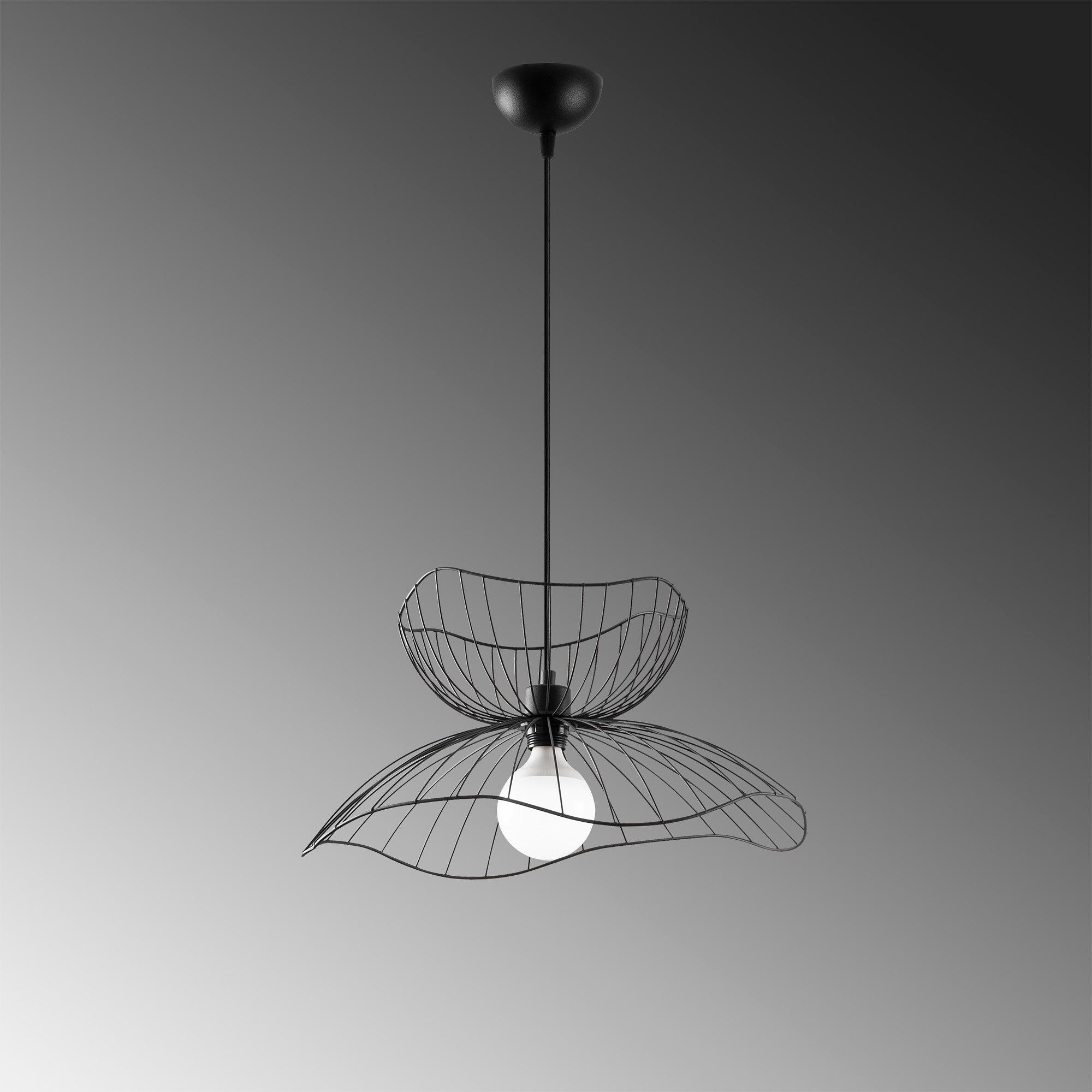 Farac 6390 Hängeleuchte Metall Schwarz 5