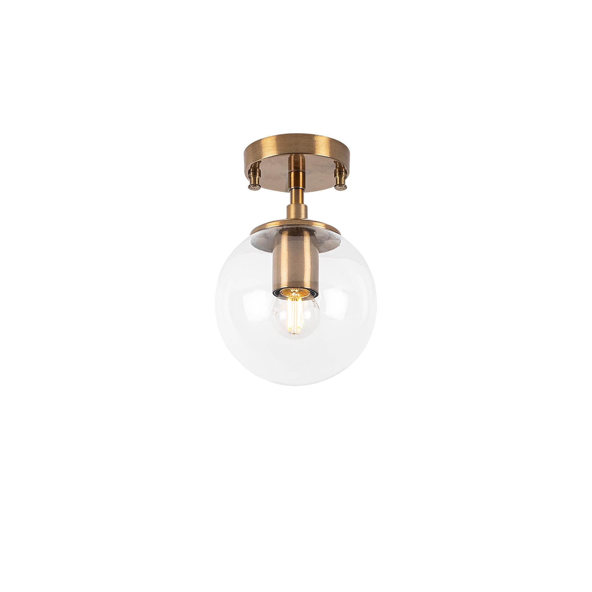 Atmaca 10215 Ceiling lamp Metal Glass Gold 5