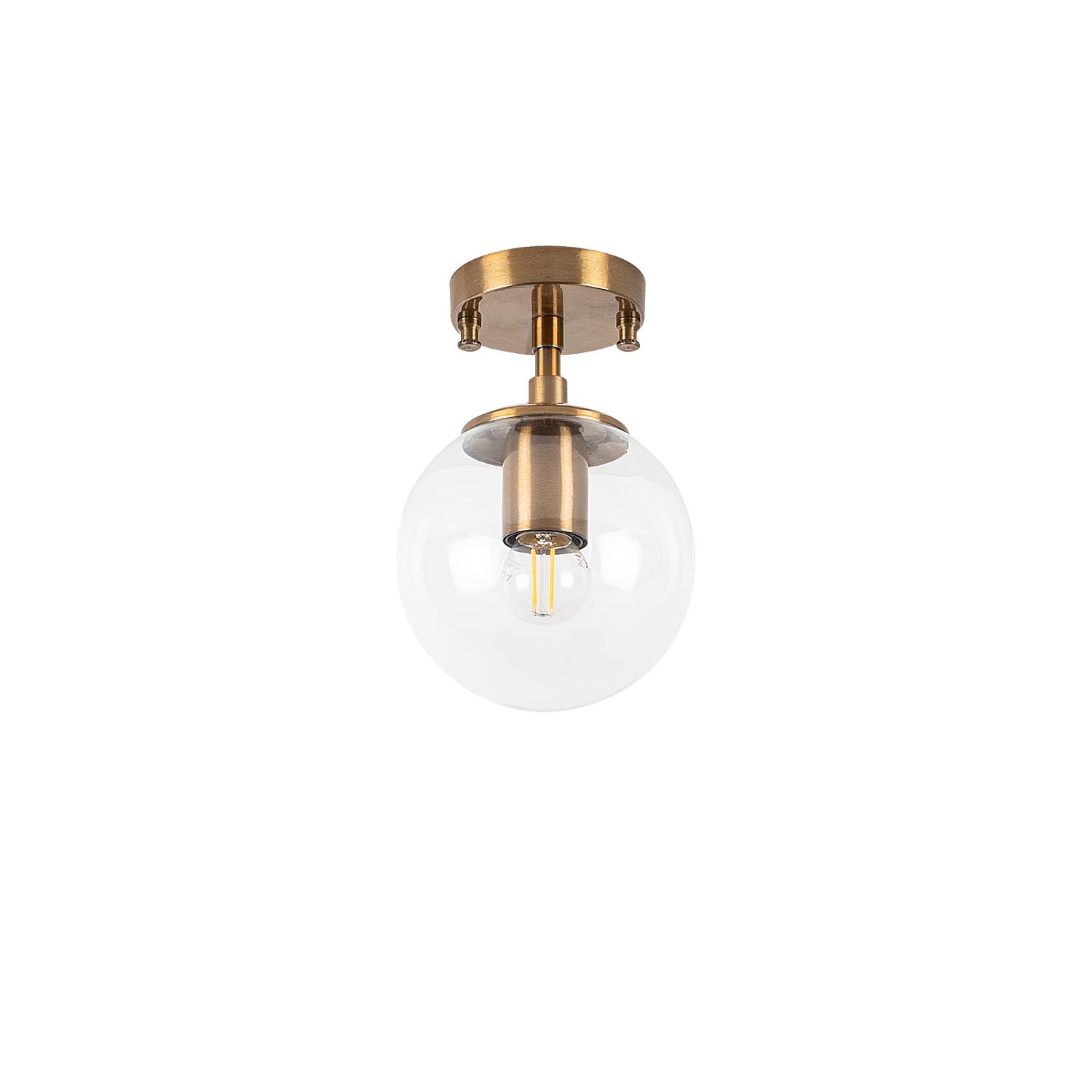 Atmaca 10215 Deckenleuchte Metall Glas Gold 4