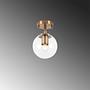 Atmaca 10215 Deckenleuchte Metall Glas Gold 6