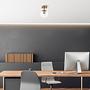 Atmaca 10215 Deckenleuchte Metall Glas Gold 2