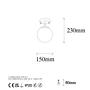 Atmaca 10215 Ceiling lamp Metal Glass Gold 7