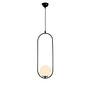 Mudoni MR-837 Hanging lamp Iron Glass Black 0