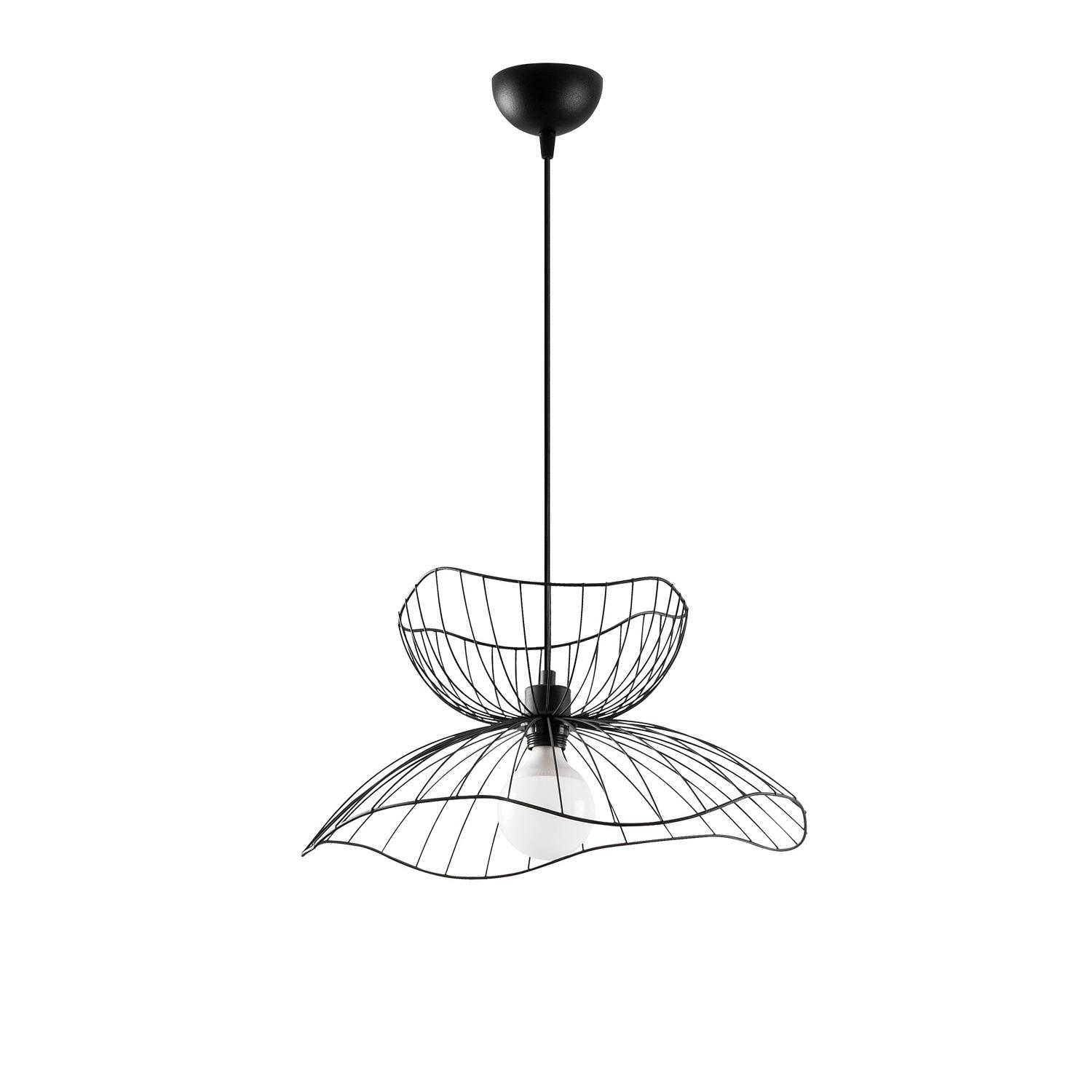 Farac 6390 Hängeleuchte Metall Schwarz 4