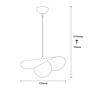 Vatoz 2866 Pendant lamp Metal Glass Black 3