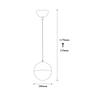 Bastos 2105 Pendant lamp Metal Glass Gold 3