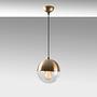 Bastos 2105 Hängelampe Metall Glas Gold 6