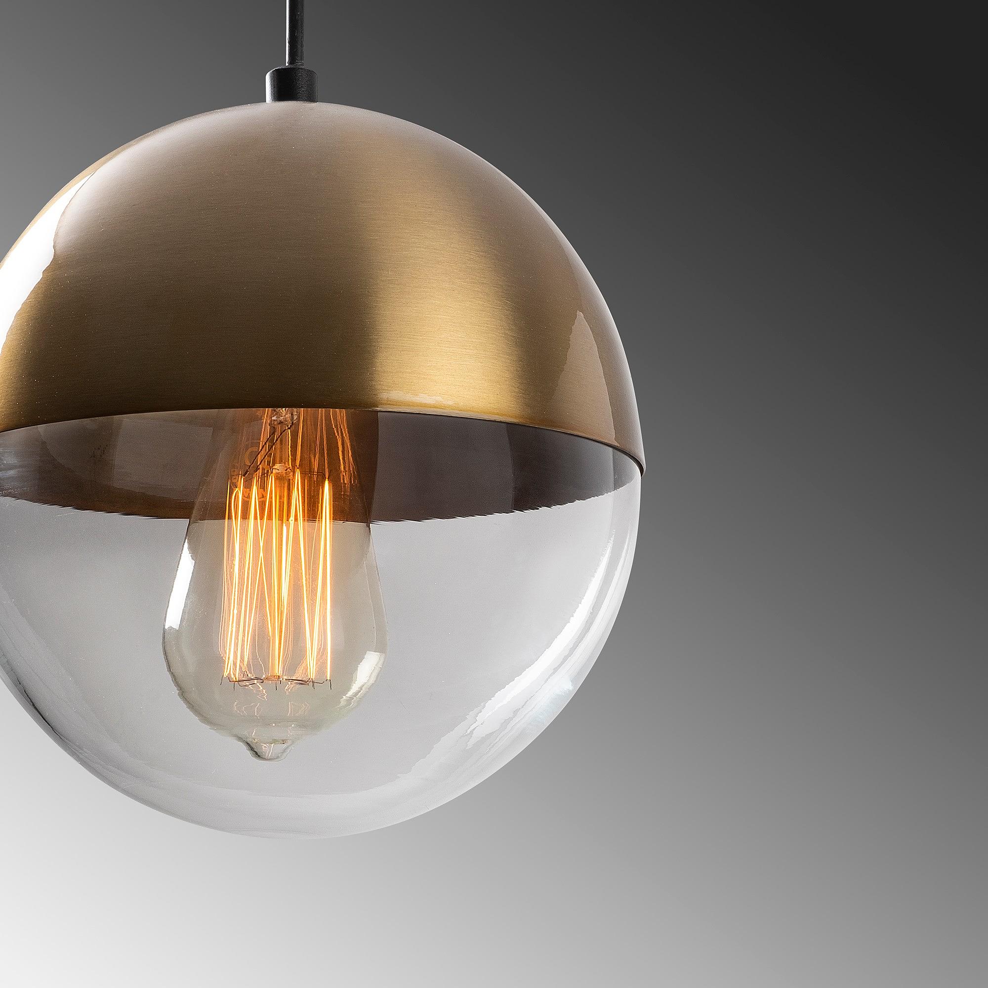 Bastos 2105 Hängelampe Metall Glas Gold 7