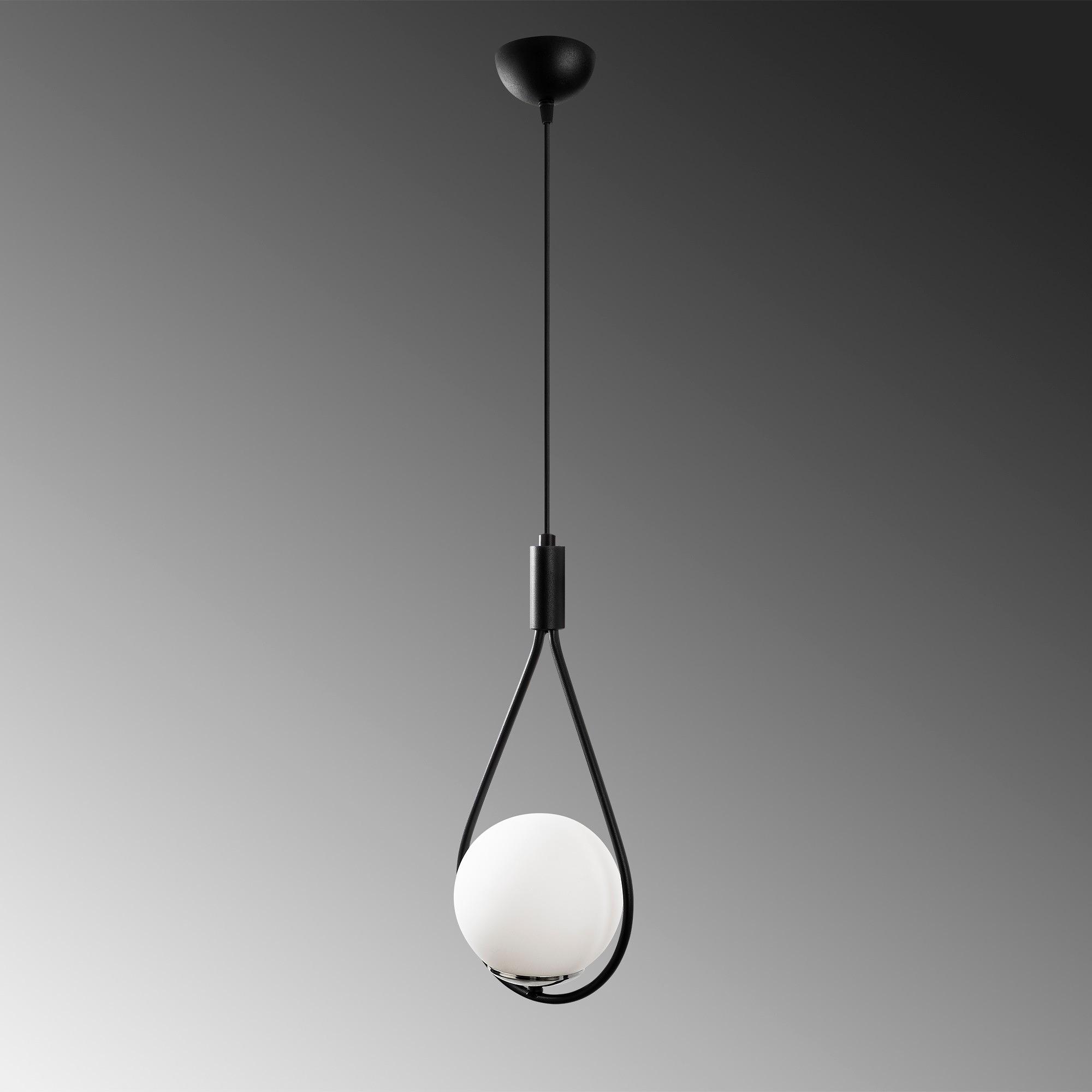 Mudoni MR-937 Pendant Lamp Iron Glass Black 4