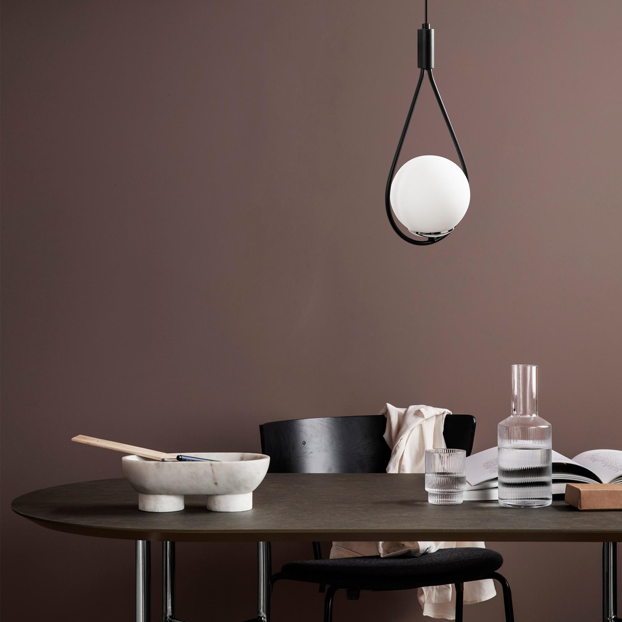 Mudoni MR-937 Pendant Lamp Iron Glass Black 1