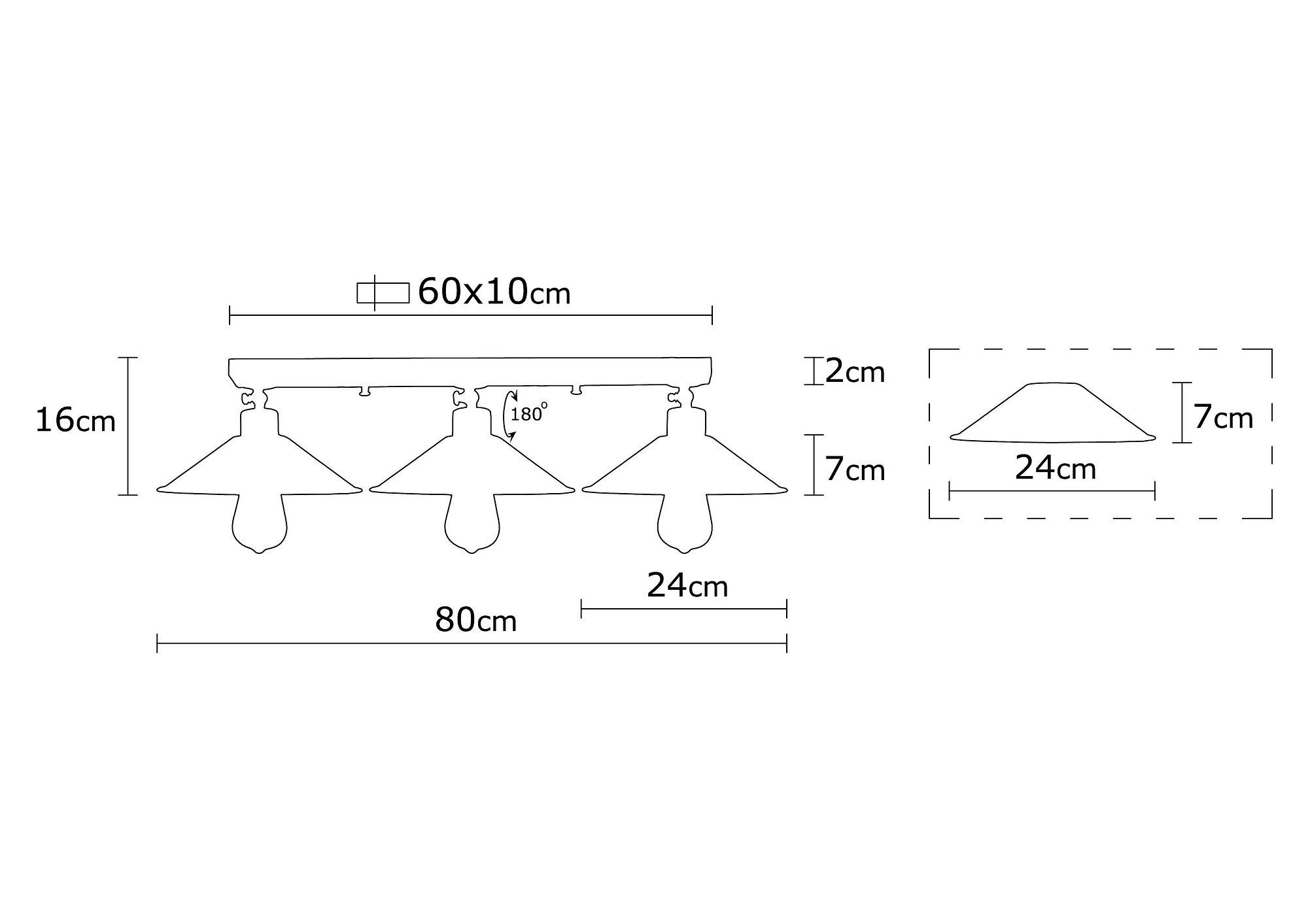 3-Burner Berceste N-661 Ceiling Light Metal Gold 4