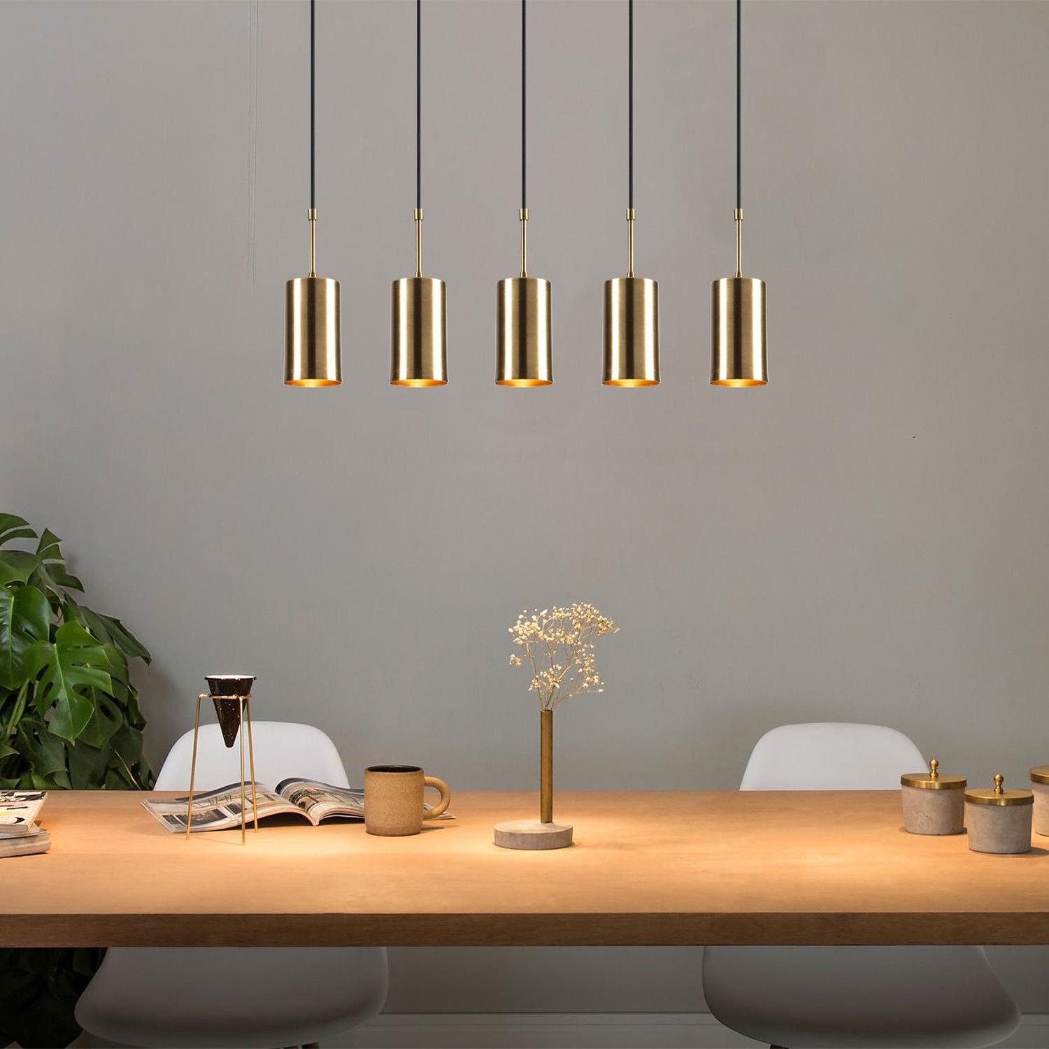5-Flame Kem 6386 Pendant Lamp Iron Black 1
