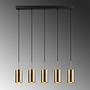 5-Flame Kem 6386 Pendant Lamp Iron Black 4