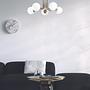 5-Flame Daisy Pendant Lamp 146-AV2 Iron Glass Gold 1