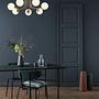 Daisy Ceiling lamp 146-AV Iron Glass Gold 1
