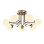 Daisy Ceiling lamp 146-AV Iron Glass Gold 2