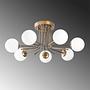 Daisy lampada da soffitto 146-AV ferro vetro oro 4