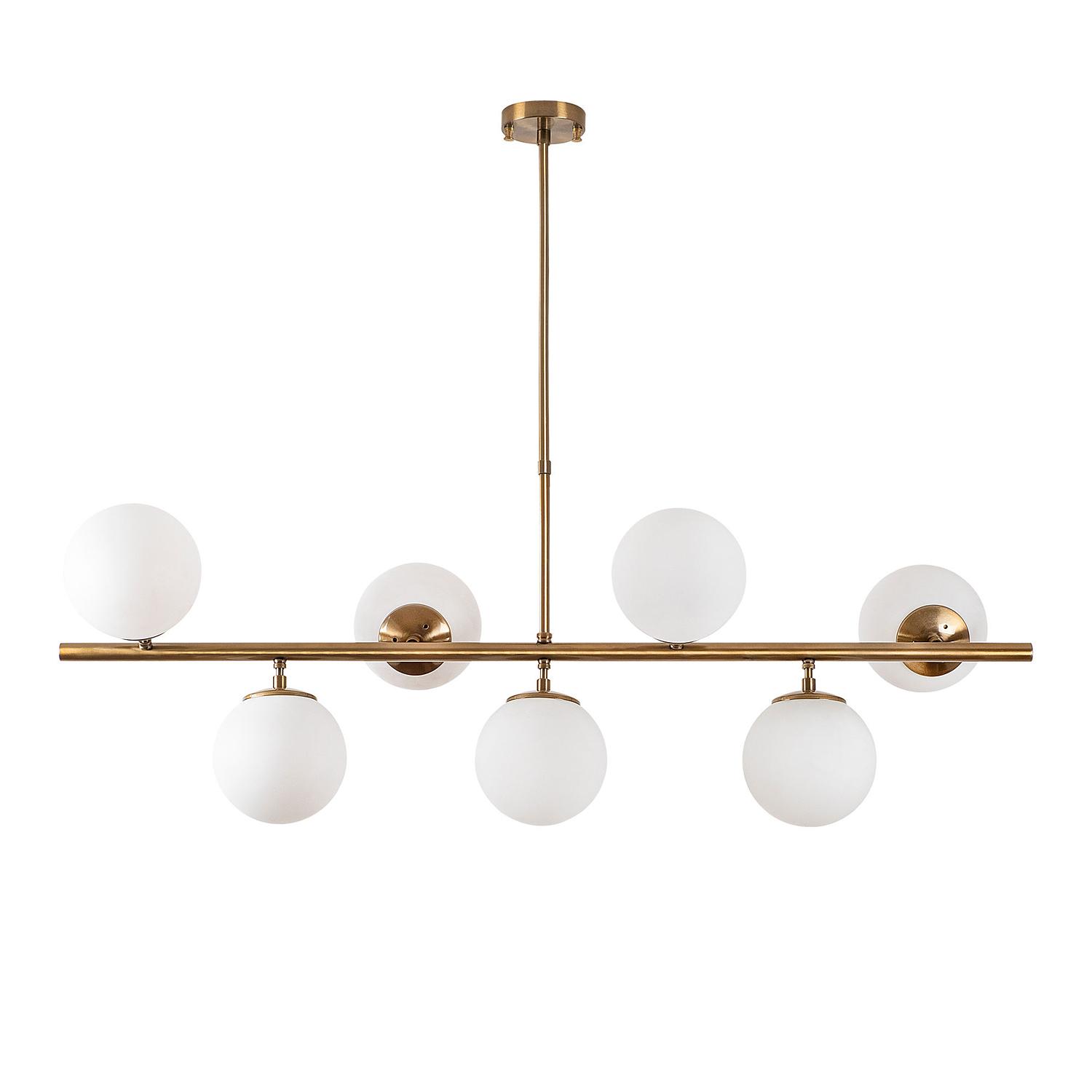 7-Flame Ceiling Lamp Fazli 10535 Metal Glass Gold 0