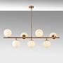 7-Flame Ceiling Lamp Fazli 10535 Metal Glass Gold 3