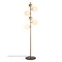 Lampada da terra a 6 luci Fazli 10510 metallo vetro oro 0