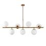 7-Flame Ceiling Lamp Fazli 10535 Metal Glass Gold 5