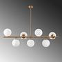 7-Flammig Deckenlampe Fazli 10535 Metall Glas Gold 4