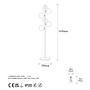 6-Flammig Stehlampe Fazli 10510 Metall Glas Gold 5