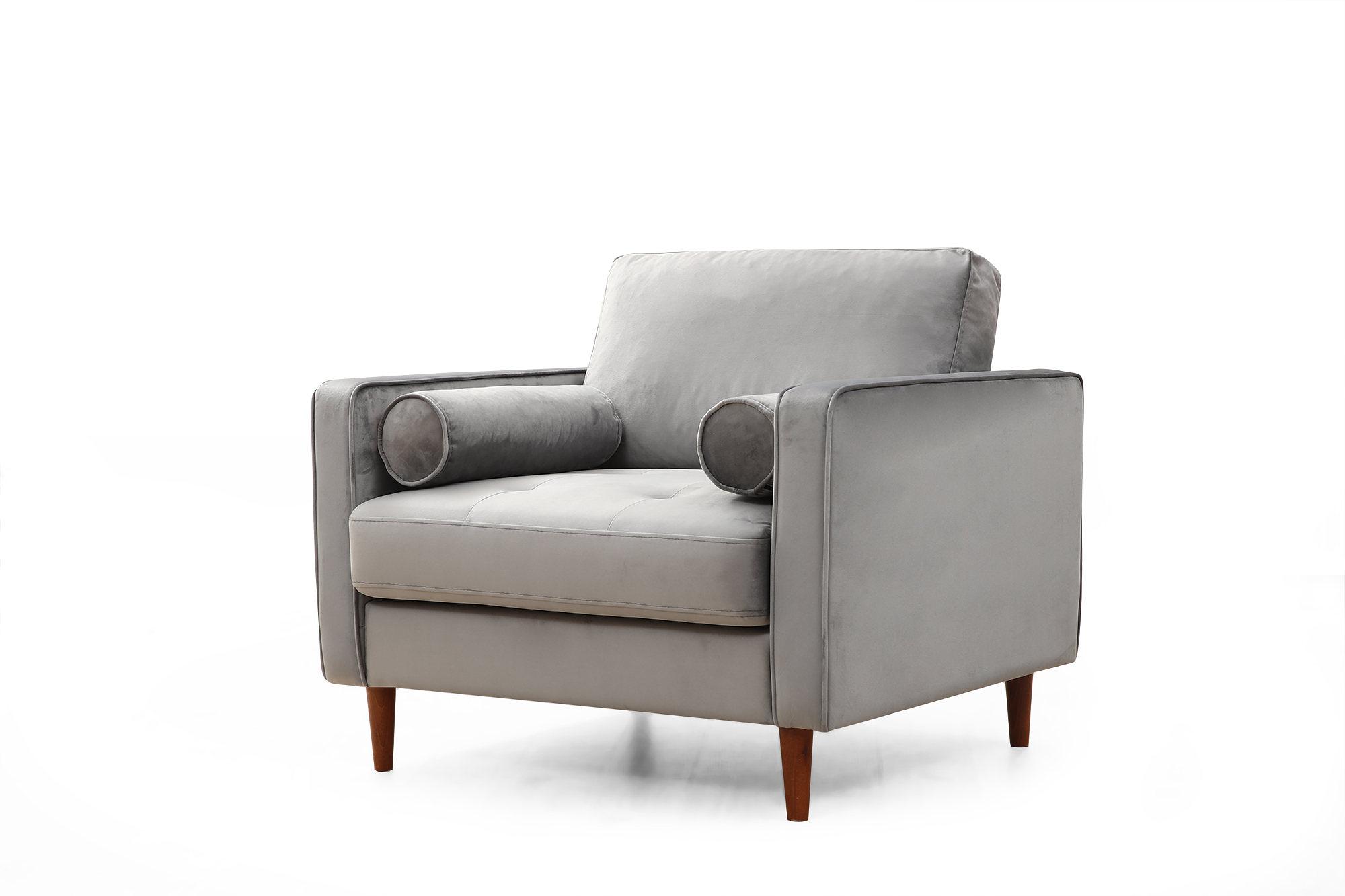 Rome Armchair Light Grey 3